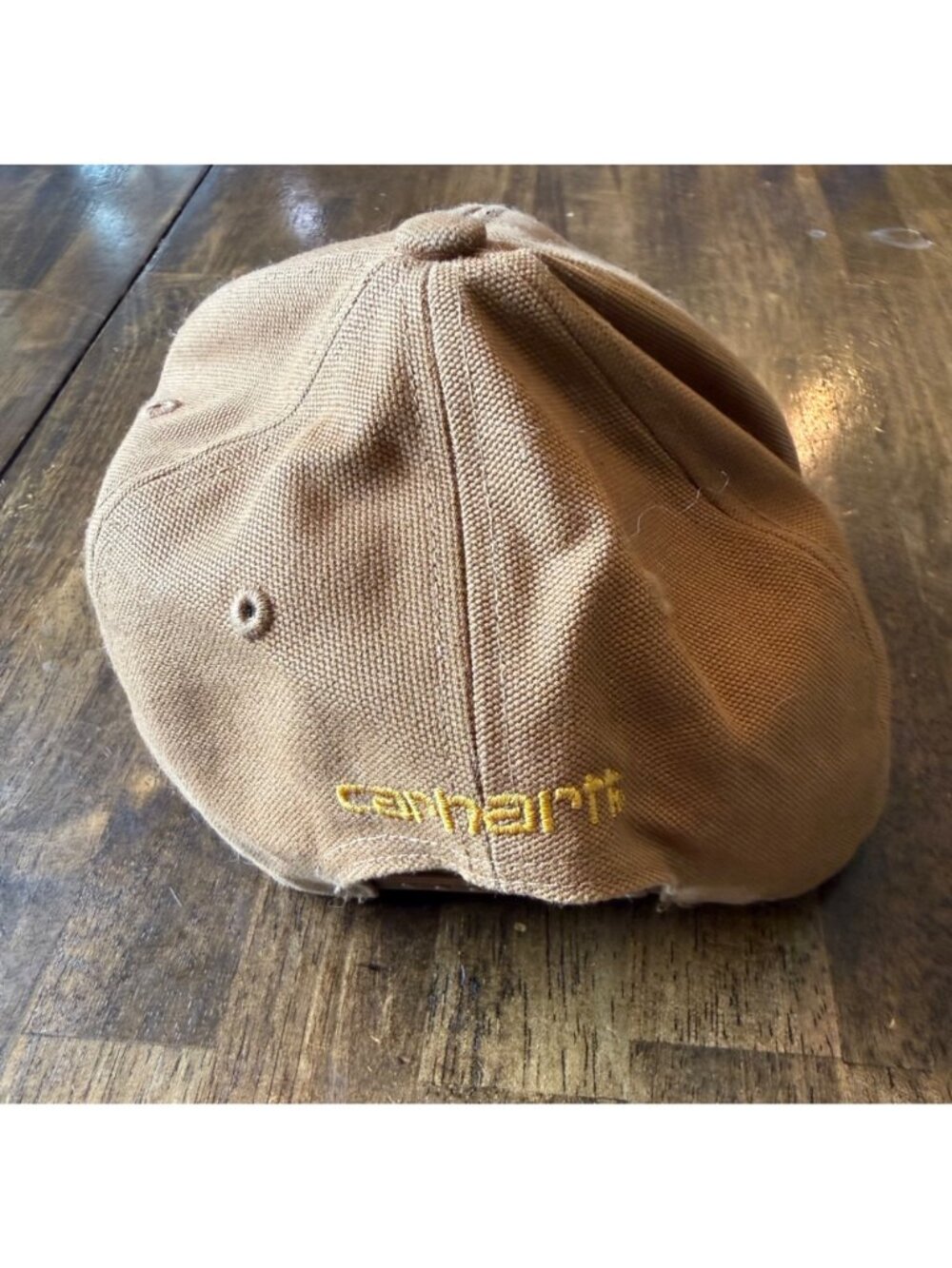 Carhartt Tan Snap Back Canvas Hat One Size Fits All - Picture 3 of 5